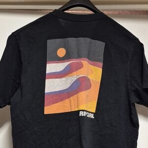 Rip Curl Black Tee with Colorful Graphic